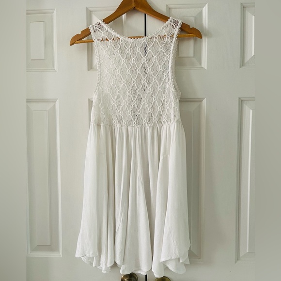 Free People White Dress. Size Medium. - Picture 3 of 5